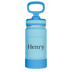 Actives Kids Water Bottle With Straw Lid - customized
