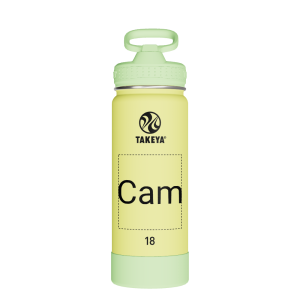 Actives Kids Glow In The Dark Water Bottle With Straw Lid - customized