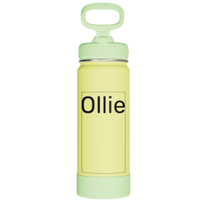Actives Kids Glow In The Dark Water Bottle With Straw Lid - customized
