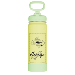 Actives Kids Glow In The Dark Water Bottle With Straw Lid - customized