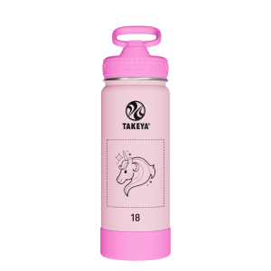 Actives Kids Glow In The Dark Water Bottle With Straw Lid - customized