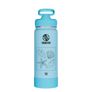 Actives Kids Glow In The Dark Water Bottle With Straw Lid - customized