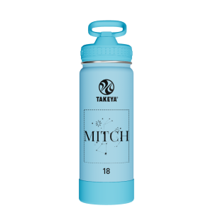 Actives Kids Glow In The Dark Water Bottle With Straw Lid - customized
