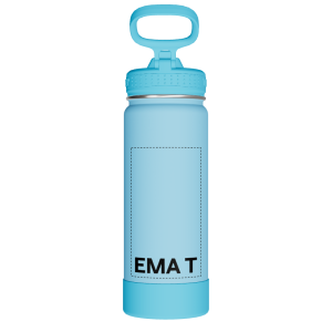Actives Kids Glow In The Dark Water Bottle With Straw Lid - customized