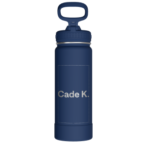 Actives Water Bottle With Straw Lid - customized