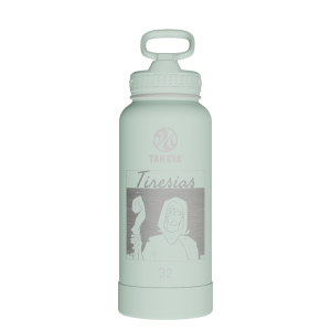 Actives Water Bottle With Straw Lid - customized