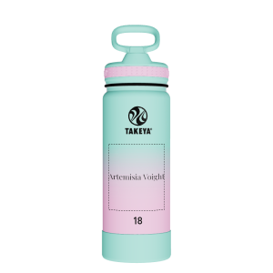 Actives Water Bottle With Straw Lid - customized