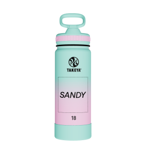 Actives Water Bottle With Straw Lid - customized