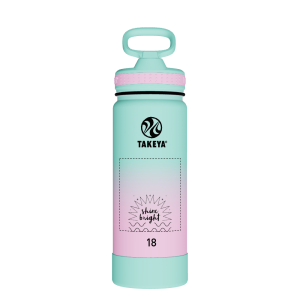 Actives Water Bottle With Straw Lid - customized