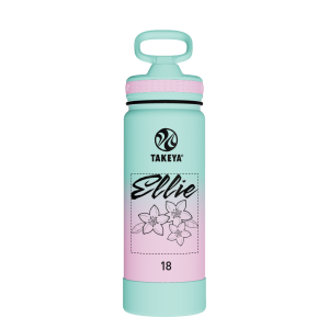 Actives Water Bottle With Straw Lid - customized