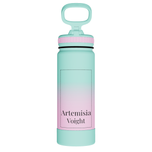 Actives Water Bottle With Straw Lid - customized