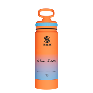 Actives Water Bottle With Straw Lid - customized