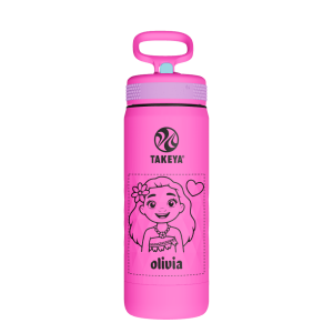 Kids Sport Water Bottle With Straw Lid - customized