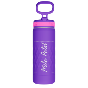 Kids Sport Water Bottle With Straw Lid - customized